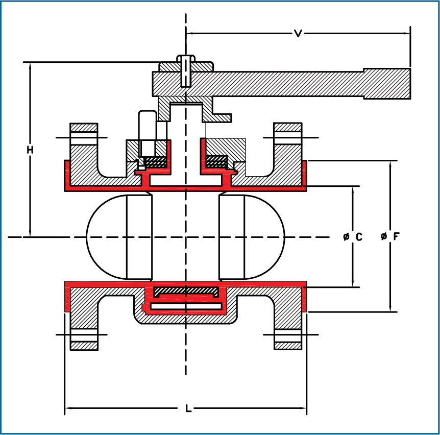 FEP Lined Plug Valve